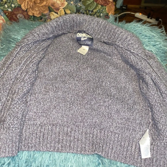 Old man grey cable knit sweater sz 4T - Picture 3 of 5